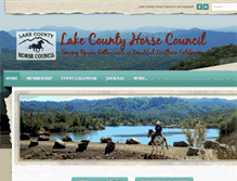 Tablet Screenshot of lakecountyhorsecouncil.com